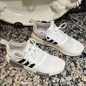 Adidas Men's White and Black NMD’s
